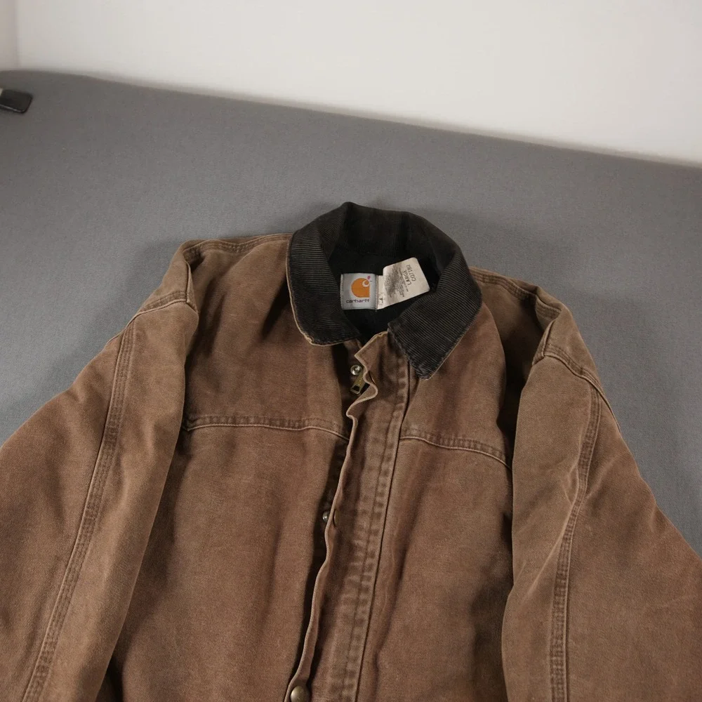 90's USA Carhartt CQ7182 Arctic Quilt-Lined Duck Men Chore Work Coat L Utility